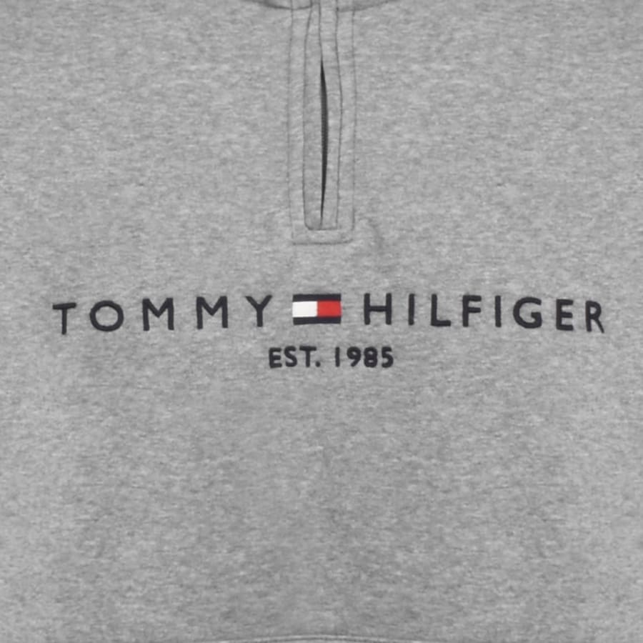 Tommy hilfiger grey half zip top